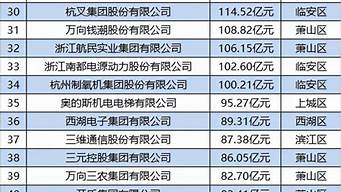 杭州制造業(yè)公司排名（杭州制造業(yè)公司排名榜）